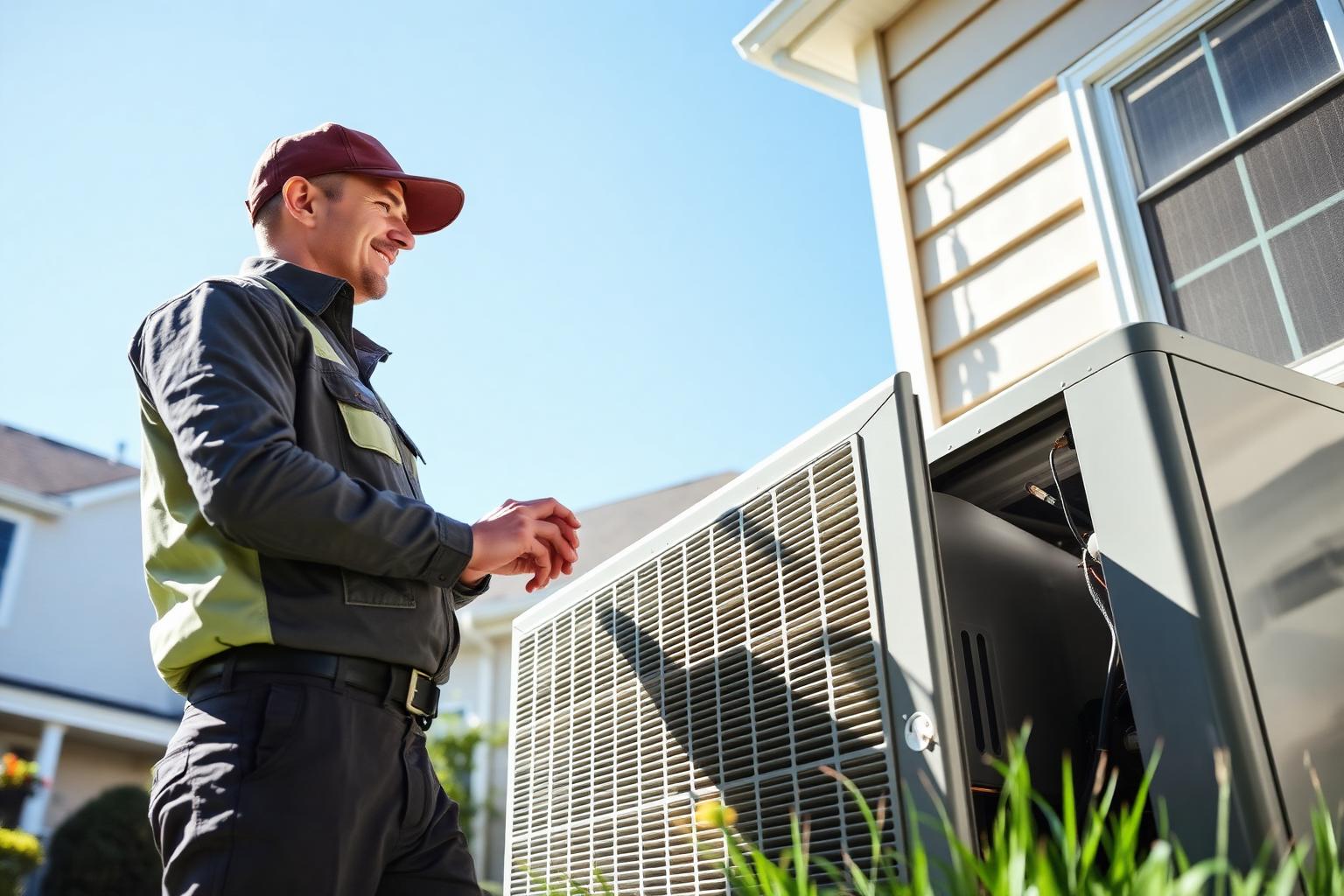 Residential HVAC system service